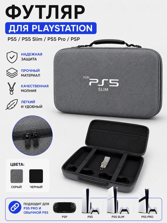 Футляр для PS5 PS5 Slim PS5 Pro PSP