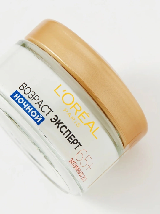 LOREAL Ekspert yoshi - Yuz uchun krem, tungi, 65+, 50 ml