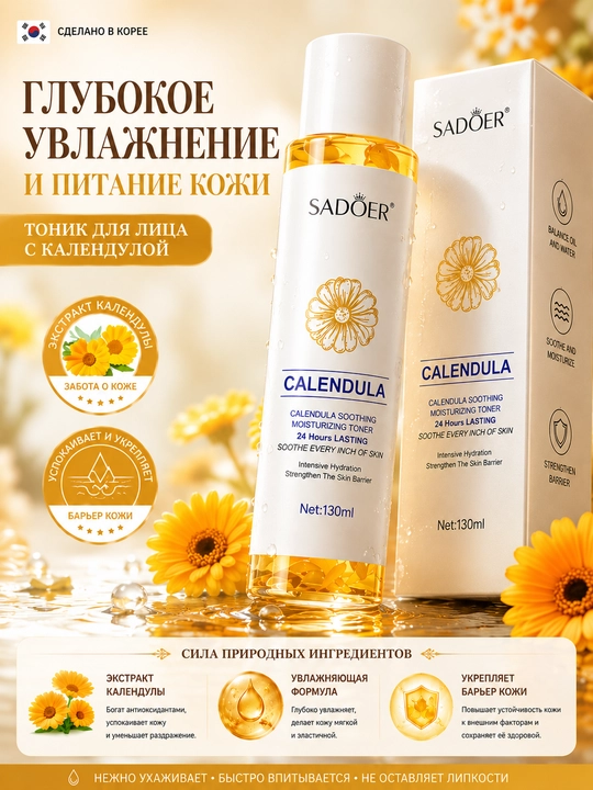 4 xil toner: namlaydi, tinchlantiradi, yoritadi, oziqlantiradi — barcha teri turlari uchun