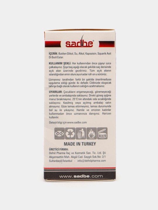 Sadbe 0.1 %  для лечения очаговой алопеции