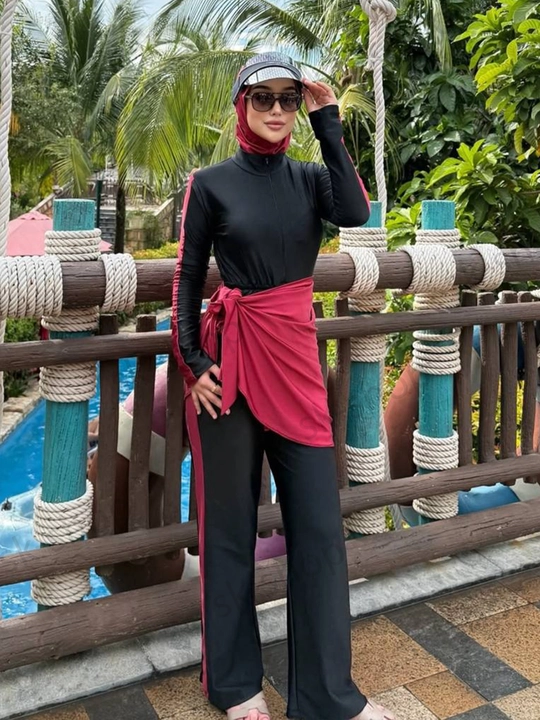 Ayollar cho‘milish kiyimi, Burkini musulmoncha, yopiq, ayollar uchun, plyaj uchun kiyimlar