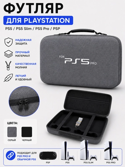 Футляр для PS5 PS5 Slim PS5 Pro PSP