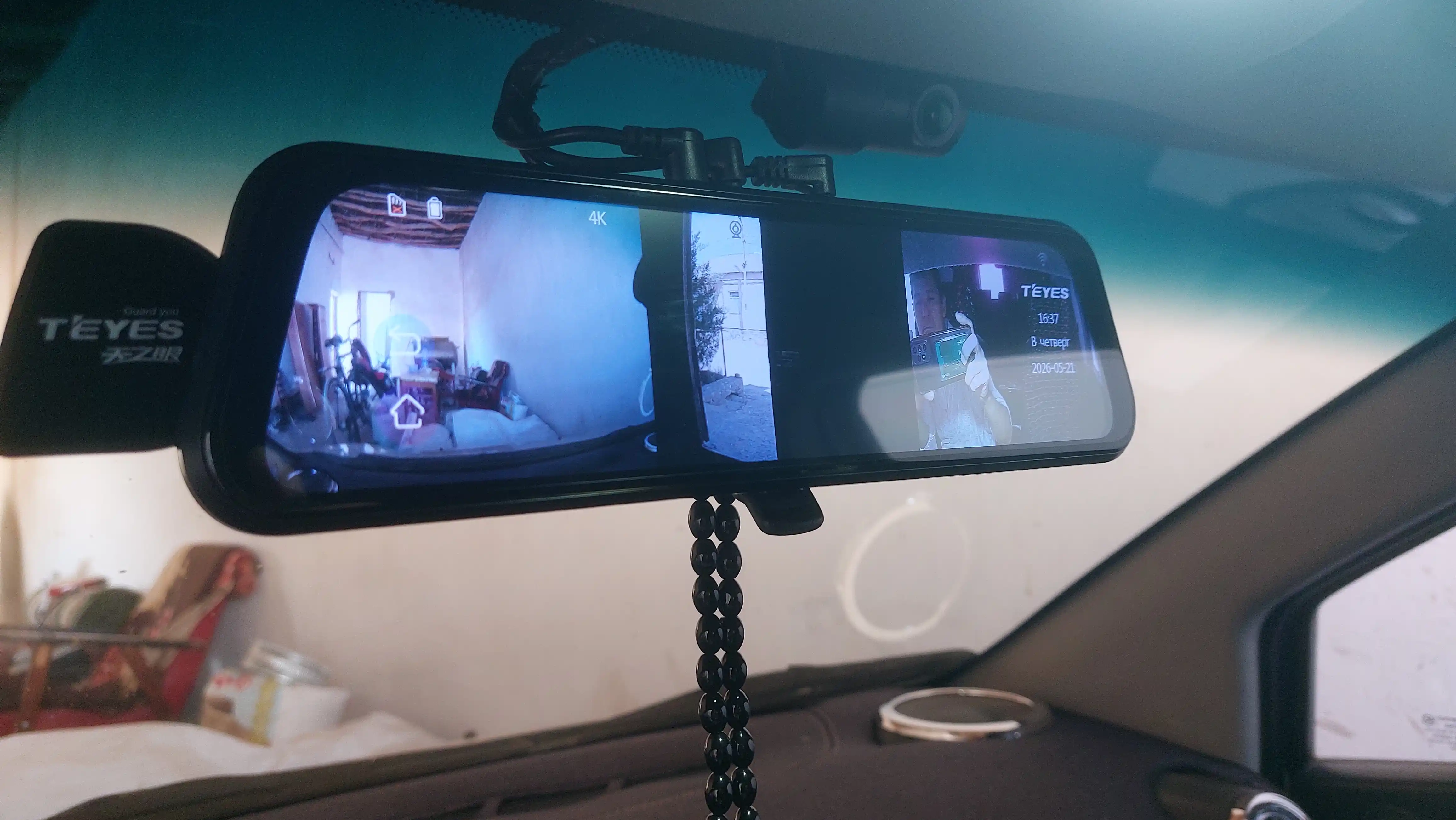 Видеорегистратор TEYES Q8 PRO с 3 камерами, Wi-Fi наблюдение, 6 месяцев гарантии