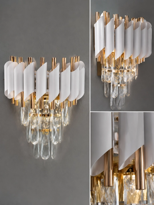 Zamonaviy devor bra E14 — kristalli premium wall light, yotoqxona va mehmonxona uchun