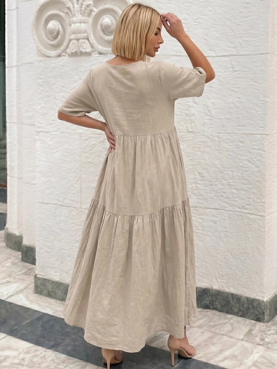 Платье женское летнее, 100% хлопок, больших размеров - Elly Fashion