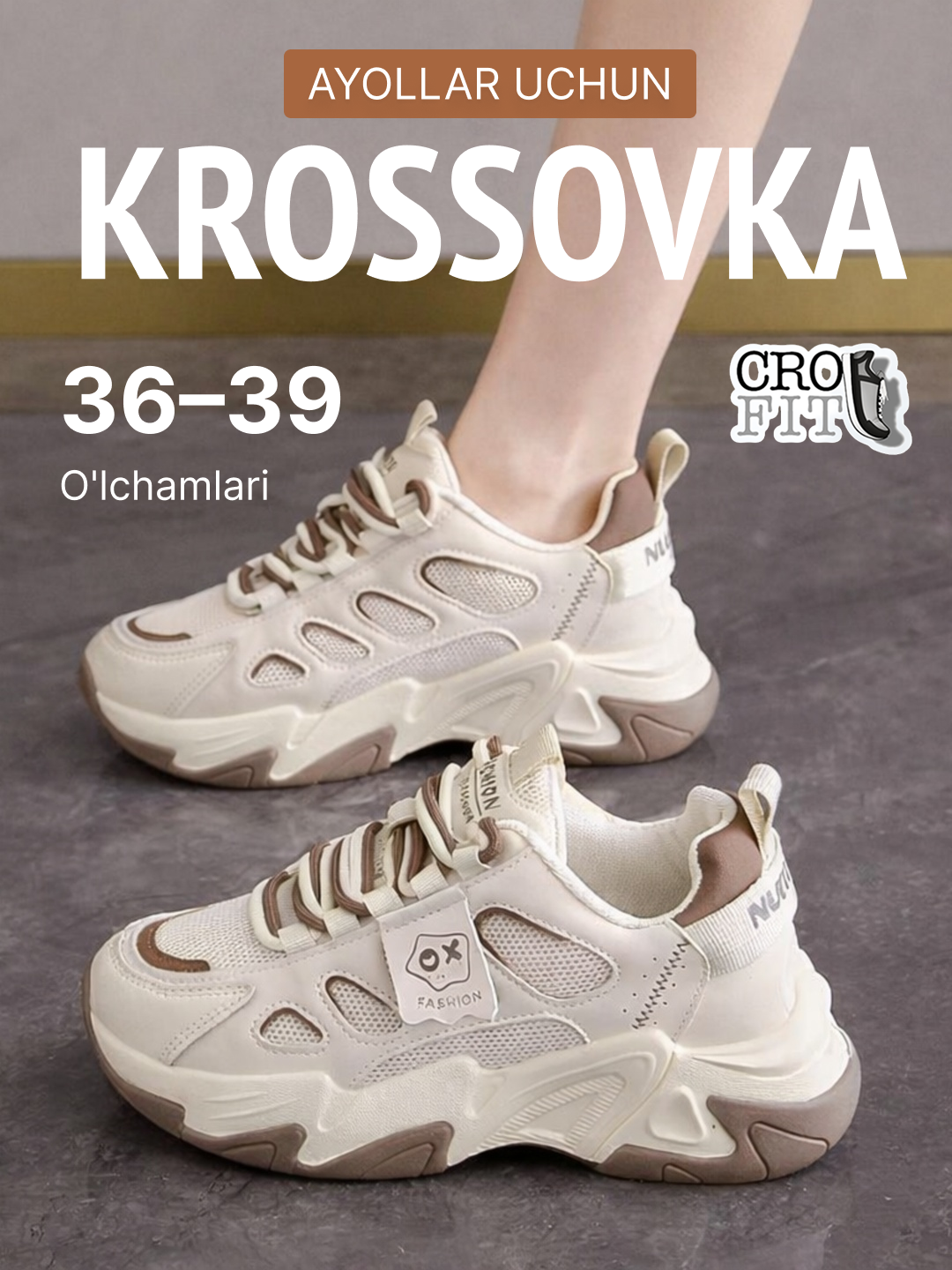 Krossovkalar ayollar uchun kuzgi, ayollar oyoq kiyimi, krasovka, o'lcham 36-40