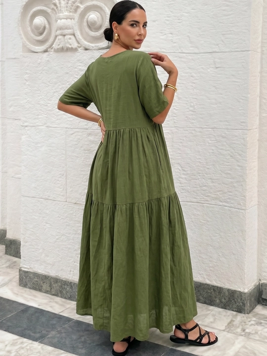 Платье женское летнее, 100% хлопок, больших размеров - Elly Fashion