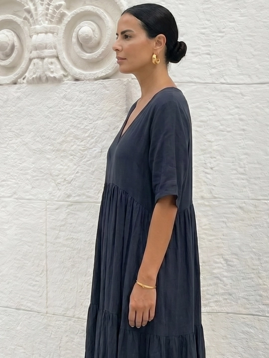 Платье женское летнее, 100% хлопок, больших размеров - Elly Fashion