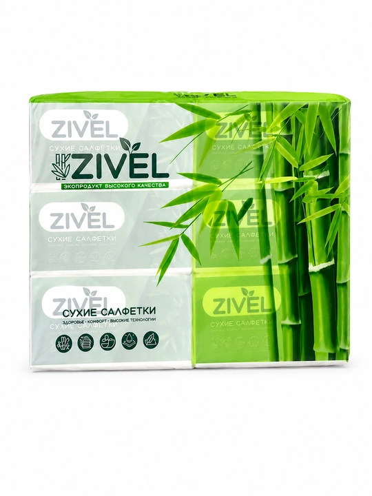 Zivel salfetkalari, 6 qavatli - 