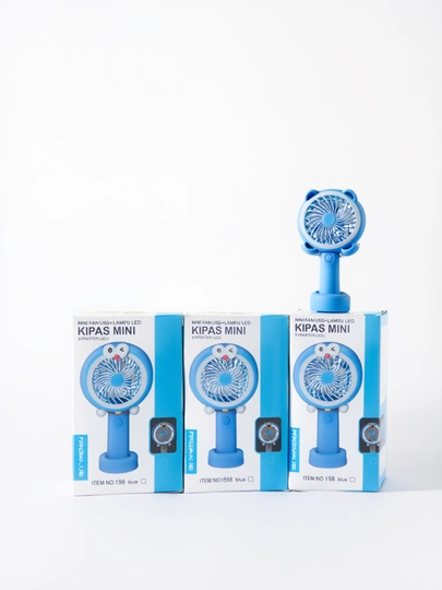 Портативный мини вентилятор – USB ручной и настольный вентилятор — TOYSSS1-MINIVINTELYATOR-ГОЛУБ
