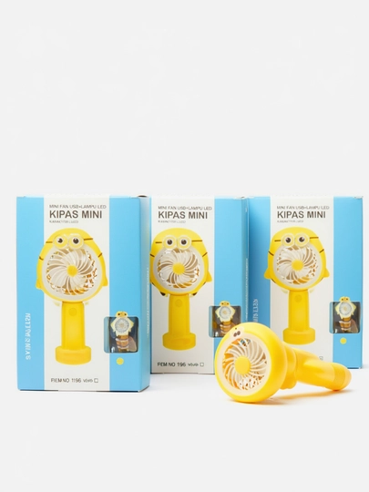 Портативный мини вентилятор – USB ручной и настольный вентилятор — TOYSSS1-MINIVINTELYATOR-ЖЕЛТ