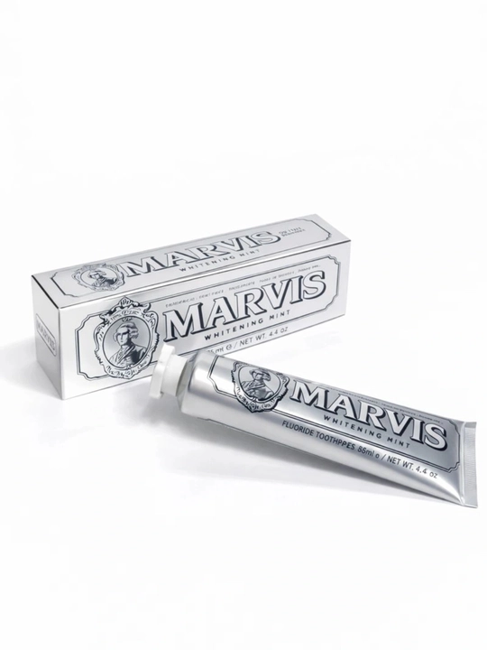 Marvis Whitening Mint tish pastasi – tishlarni oqartiruvchi tish pastasi, 85 ml
