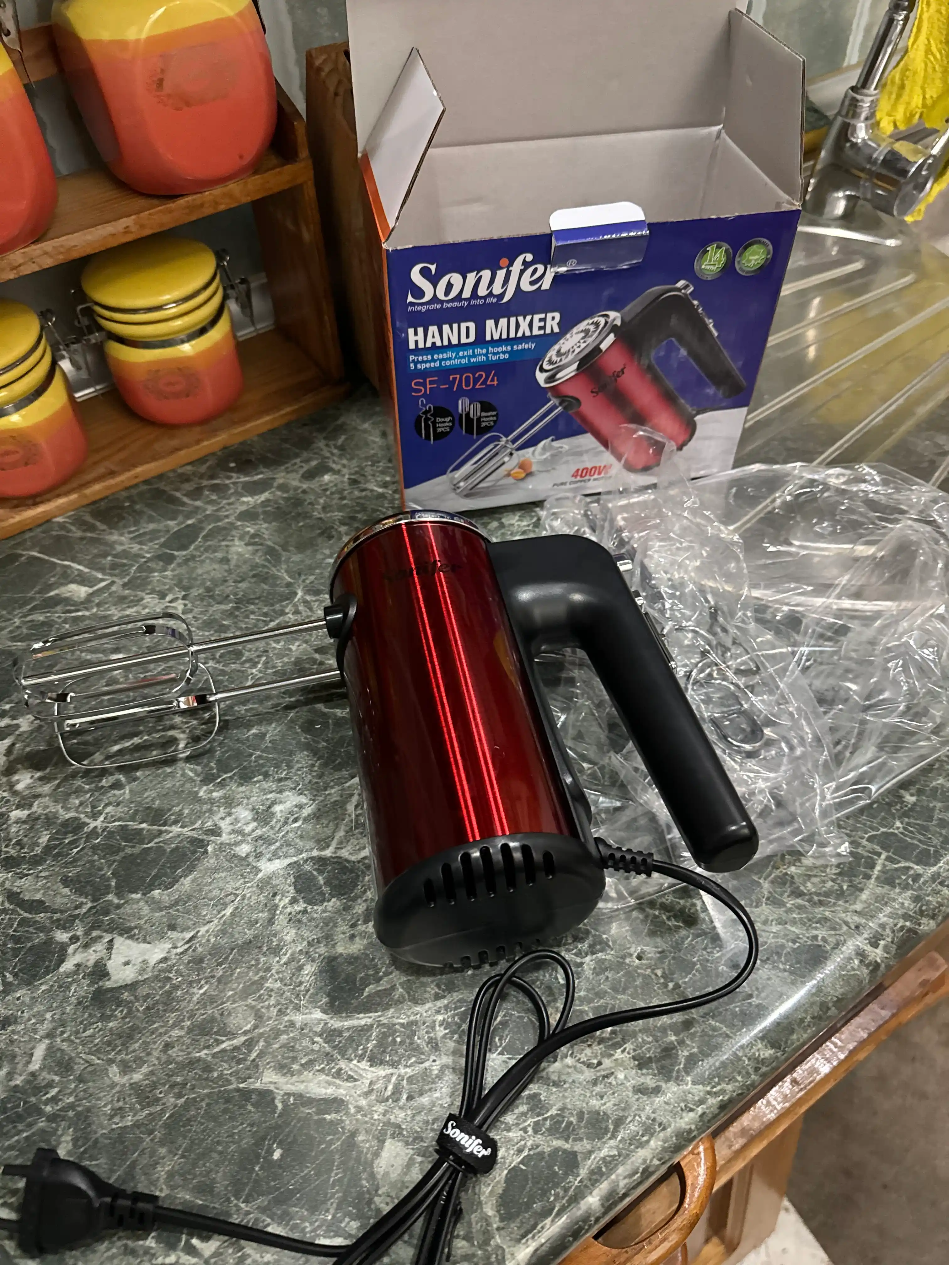 Sonifer qo‘lda boshqariladigan kuchli mikser - 300-500Vt, turborejim, 2-3 ta nasadka