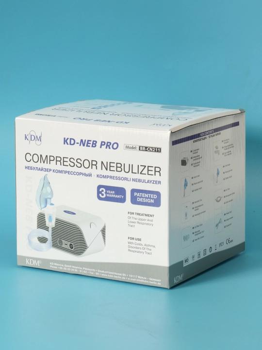 Ingalyator-nebulayzer kompressorli KD-NEB PRO, bolalar va kattalar uchun, Germaniya