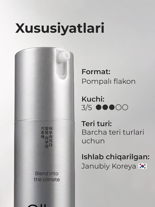 OLLEE yuz uchun buster, 50 ml, mikroigna, kollagen va niatsinamid bilan, teri parvarishi uchun