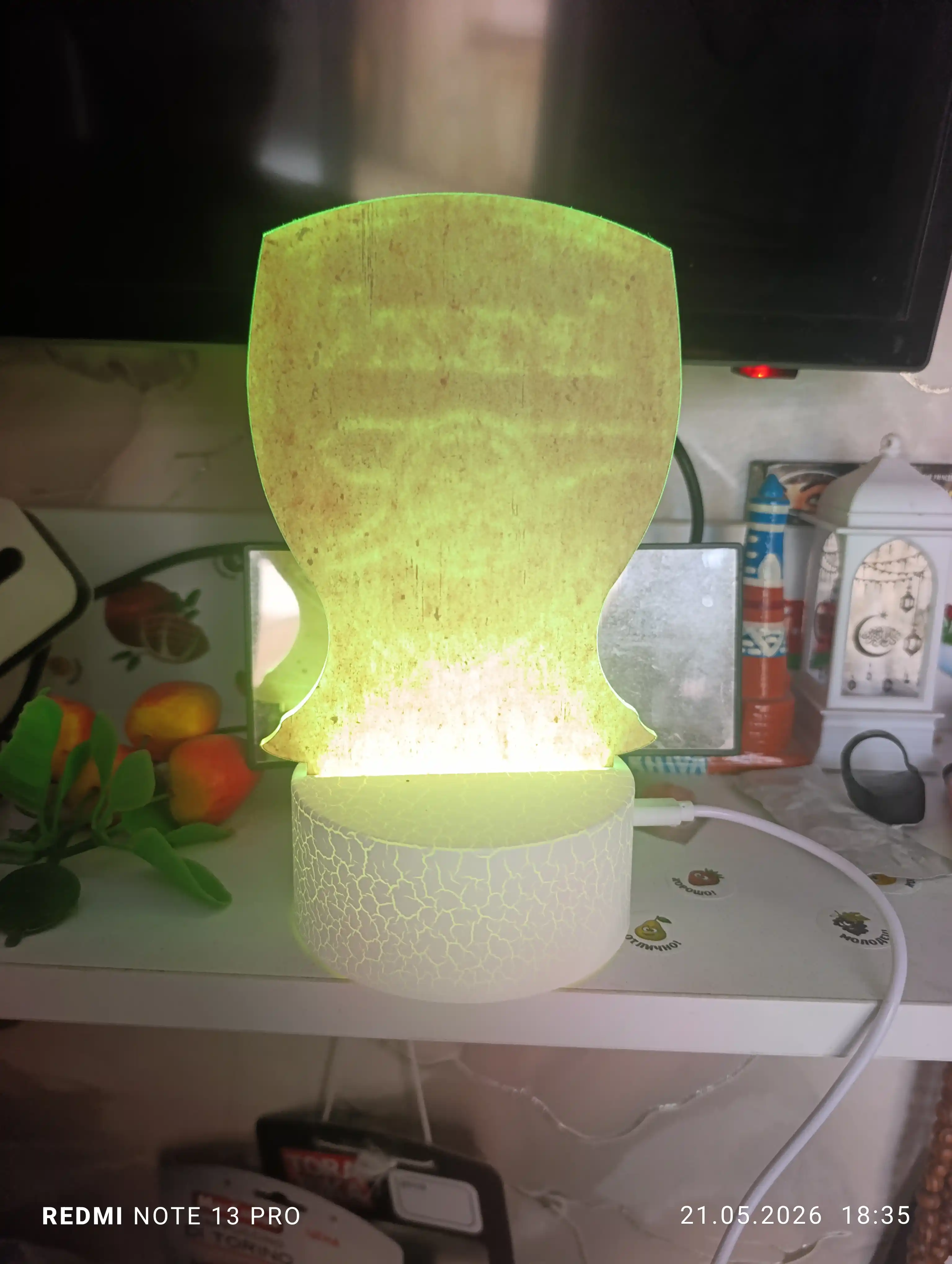 3D chiroq, ko'p rangli tungi chiroq