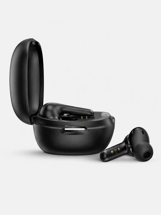 Hoco EQ100 simsiz Bluetooth quloqchin, AI tarjima funksiyasi, Bluetooth 5.4, ANC, qora