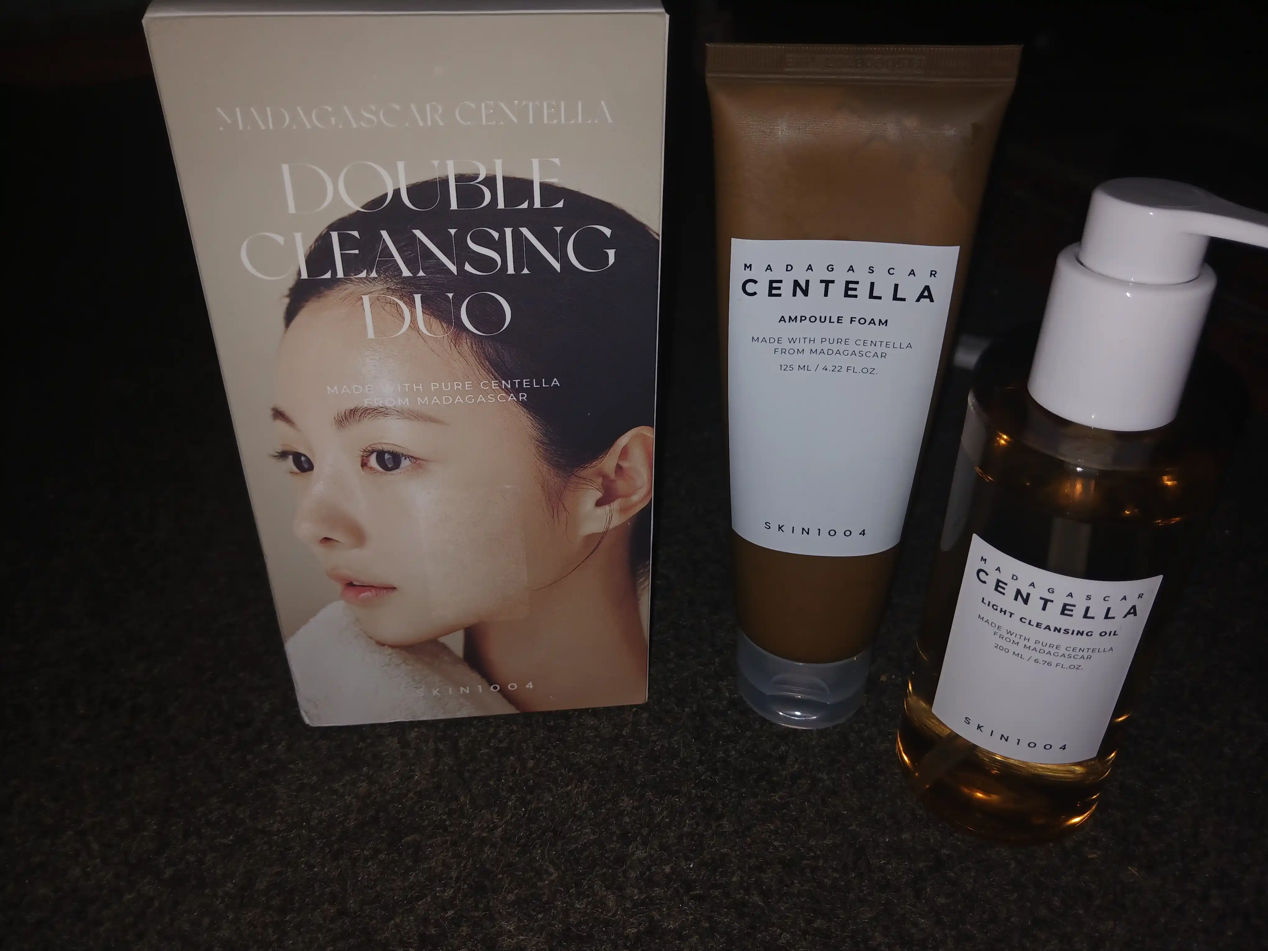 Ikki bosqichli tozalash to'plami, SKIN1004, Madagascar Centella, Double cleansing duo