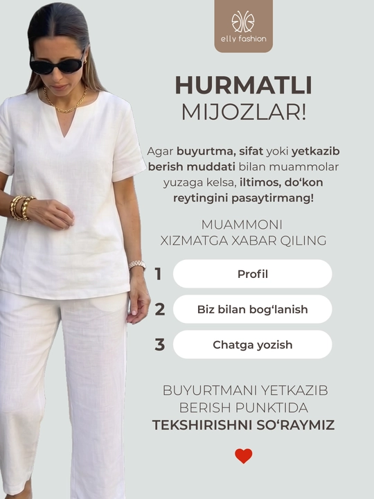 Ayollar yozgi kostyumi, katta razmerlar, 100% paxta — Elly Fashion