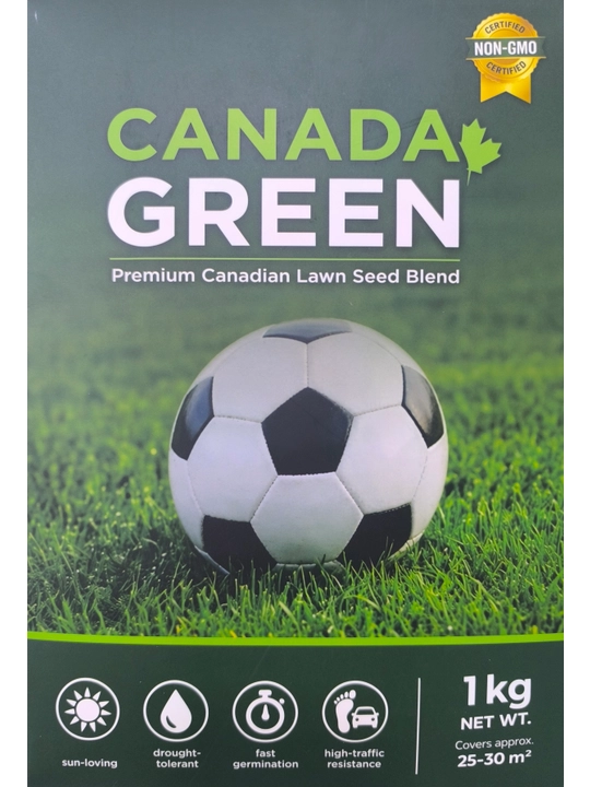 Семена газона CANADA GREEN PROFI AGRO, 1 кг — плотный изумрудный газон