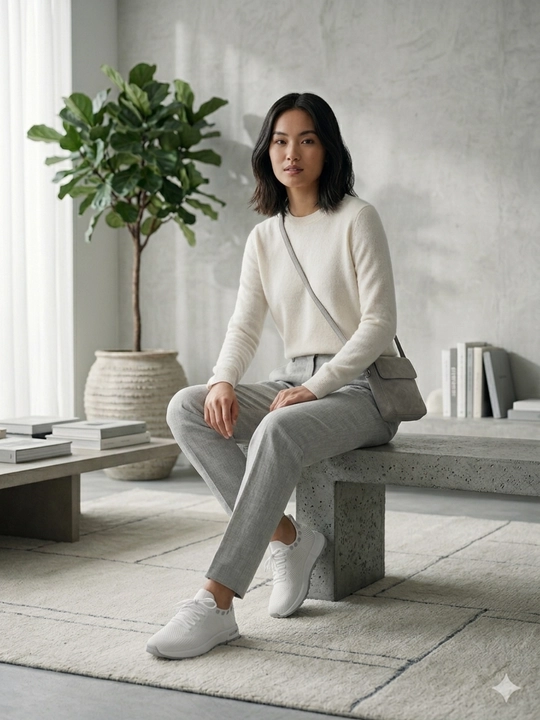 Qalin tagcharmli ayollar modasi krossovkalari, kundalik kiyish uchun juda qulay