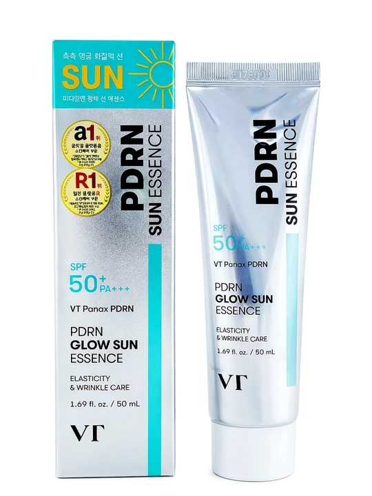 VT PDRN SPF 50 Sun Essence солнцезащитный крем для лица для сияния кожи 50 мл - 