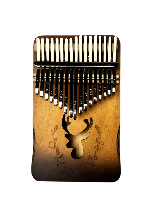 17 tugmali yog‘och Kalimba (Thumb Piano) – tabiiy yog‘och rang