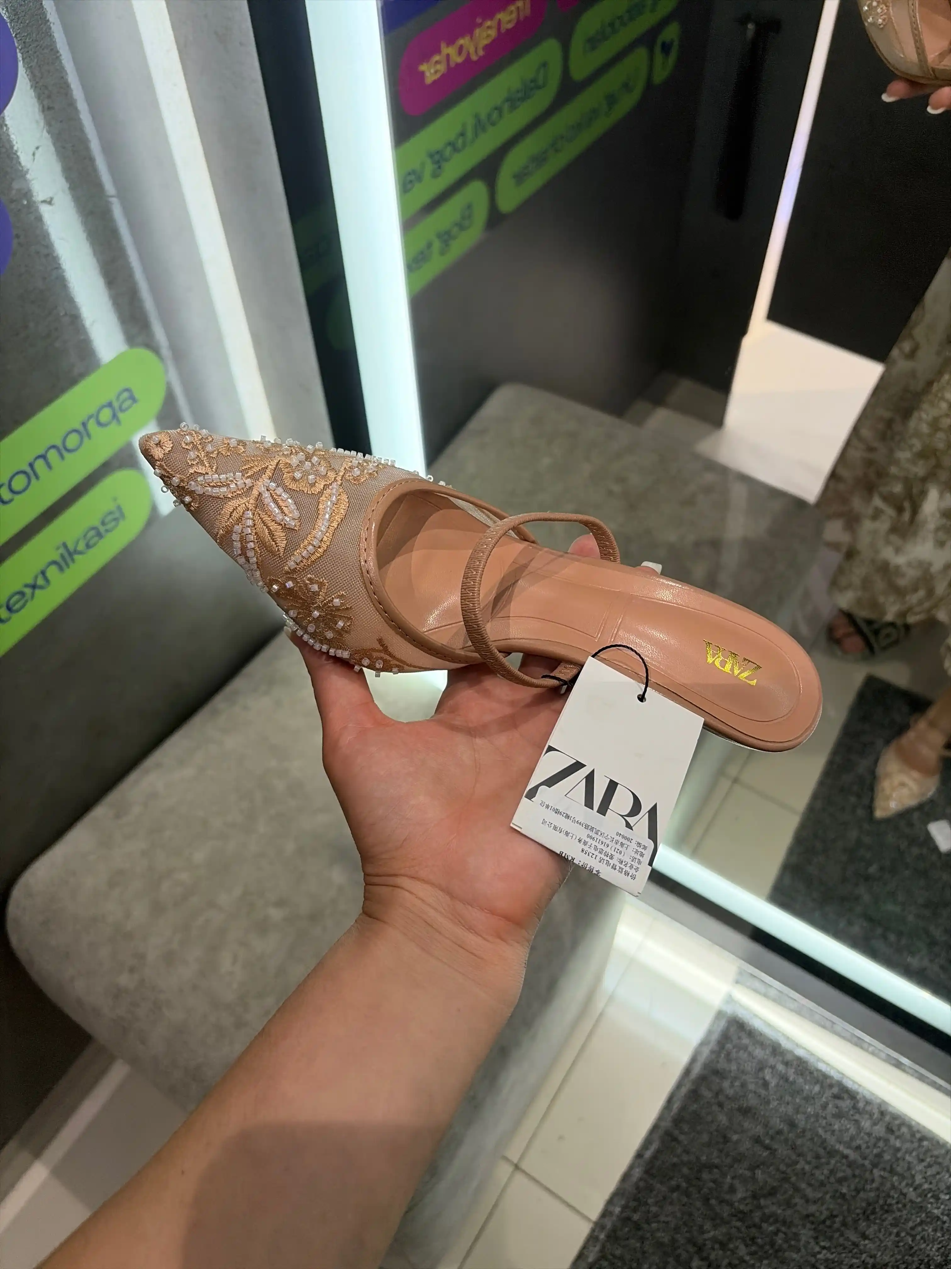 ZARA, zamonaviy uslubdagi tufli, ayollar oyoq kiyimi, qulay poyabzal