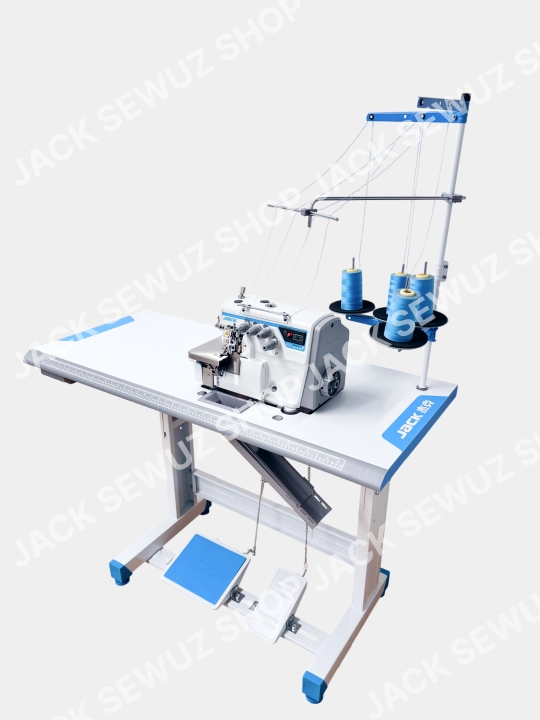 Промышленный оверлок Jack E5, обновленная версия E4S, 4-ниточный, LED, 5500 ст/мин