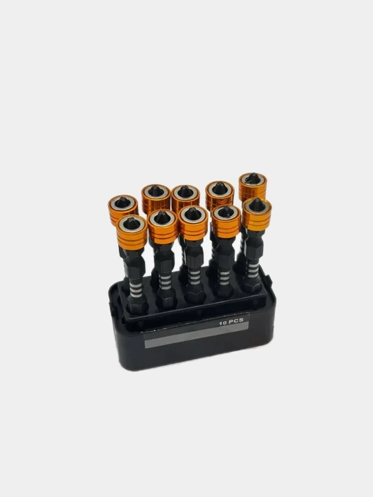 Набор магнитных бит с ограничителем двусторонние PH2 10шт закаленная сталь