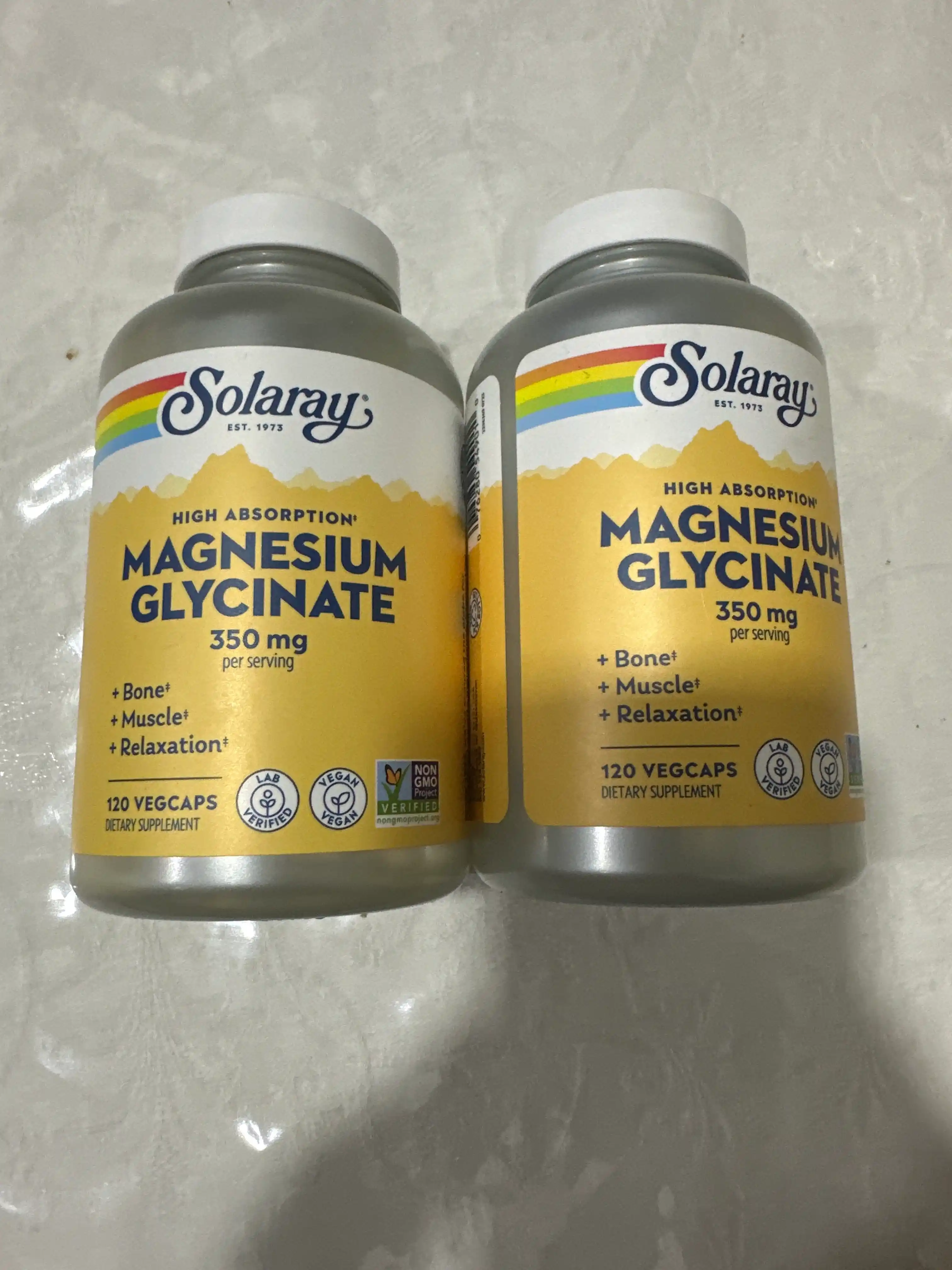 Глицинат Магния Solaray Magnesium Glycinate 350 мг, 120 капсул 