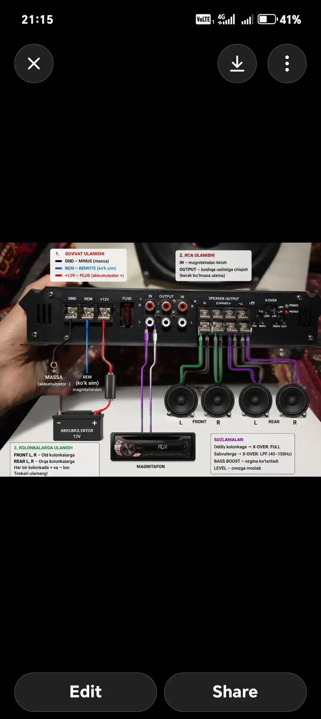 Pioneer Усилитель звука для авто 2-4-канальный, 2200-6800 Вт