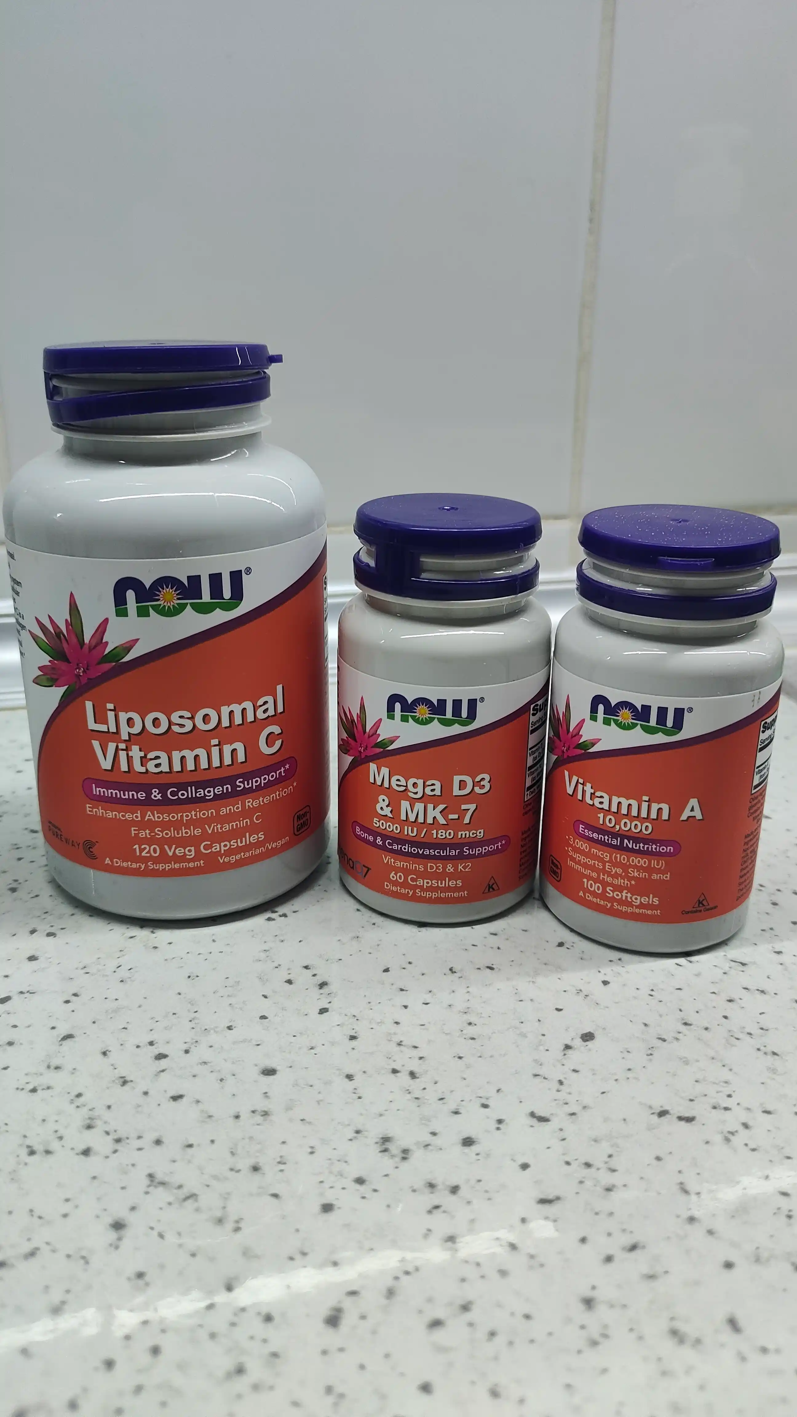 NOW Foods Mega D3 + MK-7, 5000 ME/180 mkg kuchli suyaklar va immunitet, 60 kapsula Halol