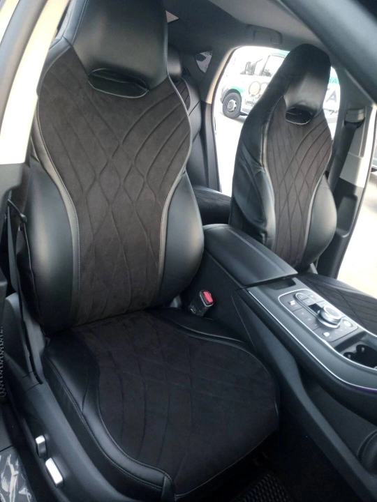 Чехол для автокресел Diamond Premium BYD Chazor, кожаное и тканевое сиденье