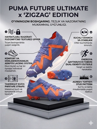 Профессиональные футбольные бутсы Puma Future 7 Ultimate FG/AG