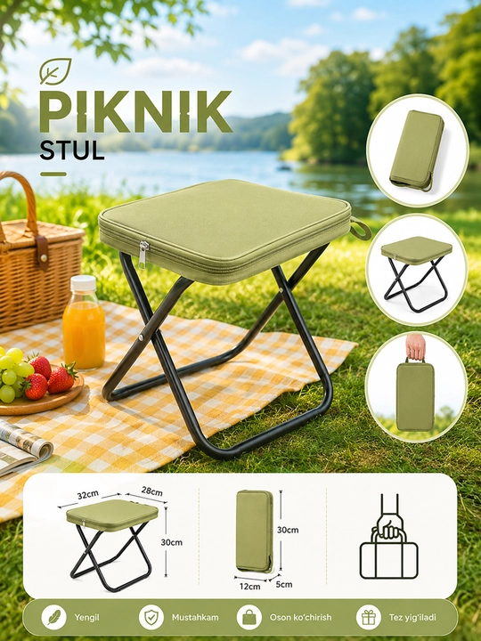 Piknik stolchalari, Yig'iladigan stol va stullar - 