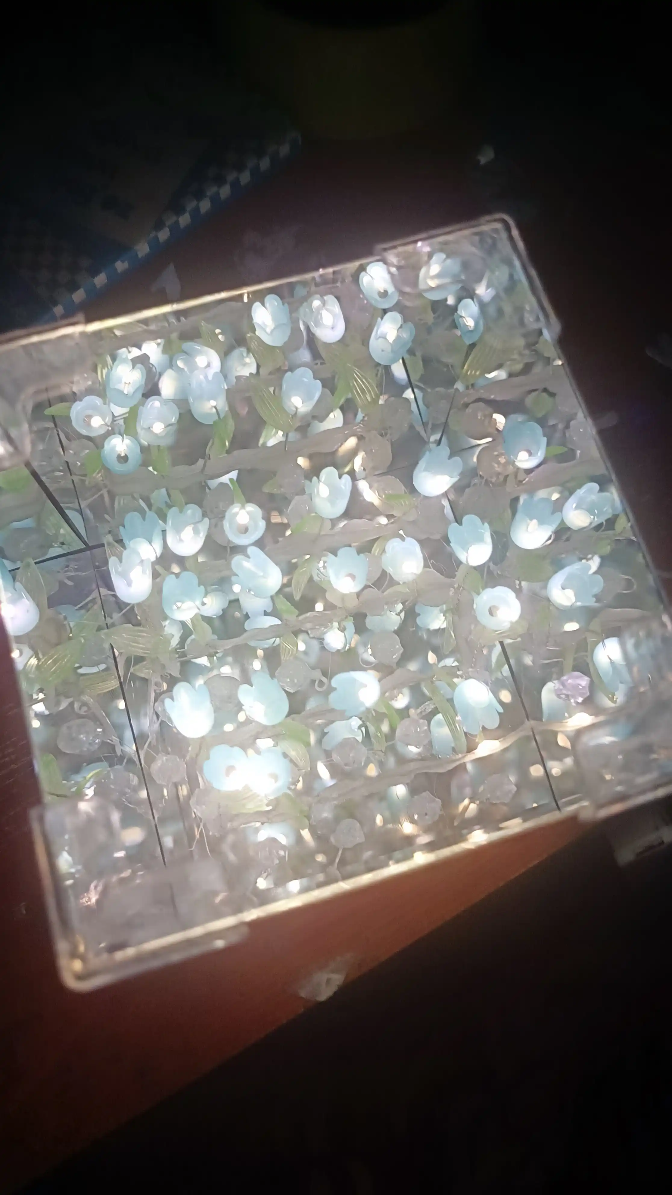 Lolali 3D tunchiroq, cheksiz lolalar, chiroqni o‘z qo‘ling bilan yig‘, tungi oyna