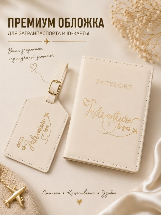 Xalqaro pasport va ID karta uchun elegant jild