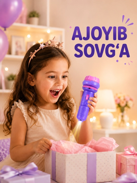 Игрушка - для детей, фонарик, 3 флэш - карт, 24 изображений