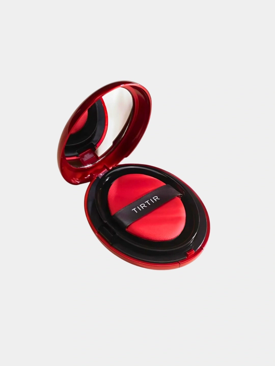TIRTIR cushion tonal krem SPF bilan, namlantiruvchi koreys cushion foundation