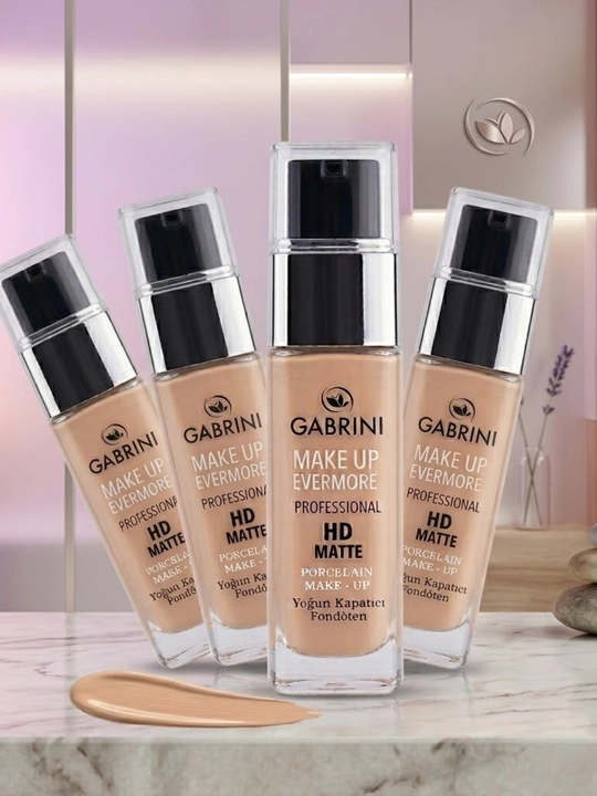 Gabrini matlovchi tonal kremi, HD Matte Make up Evermore foundation, 30ml, Gabrini tonalka