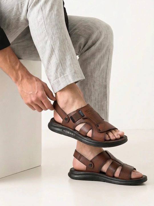 Erkaklar uchun eko charm - qulay va zamonaviy sandallar, 40-45 o‘lchamli