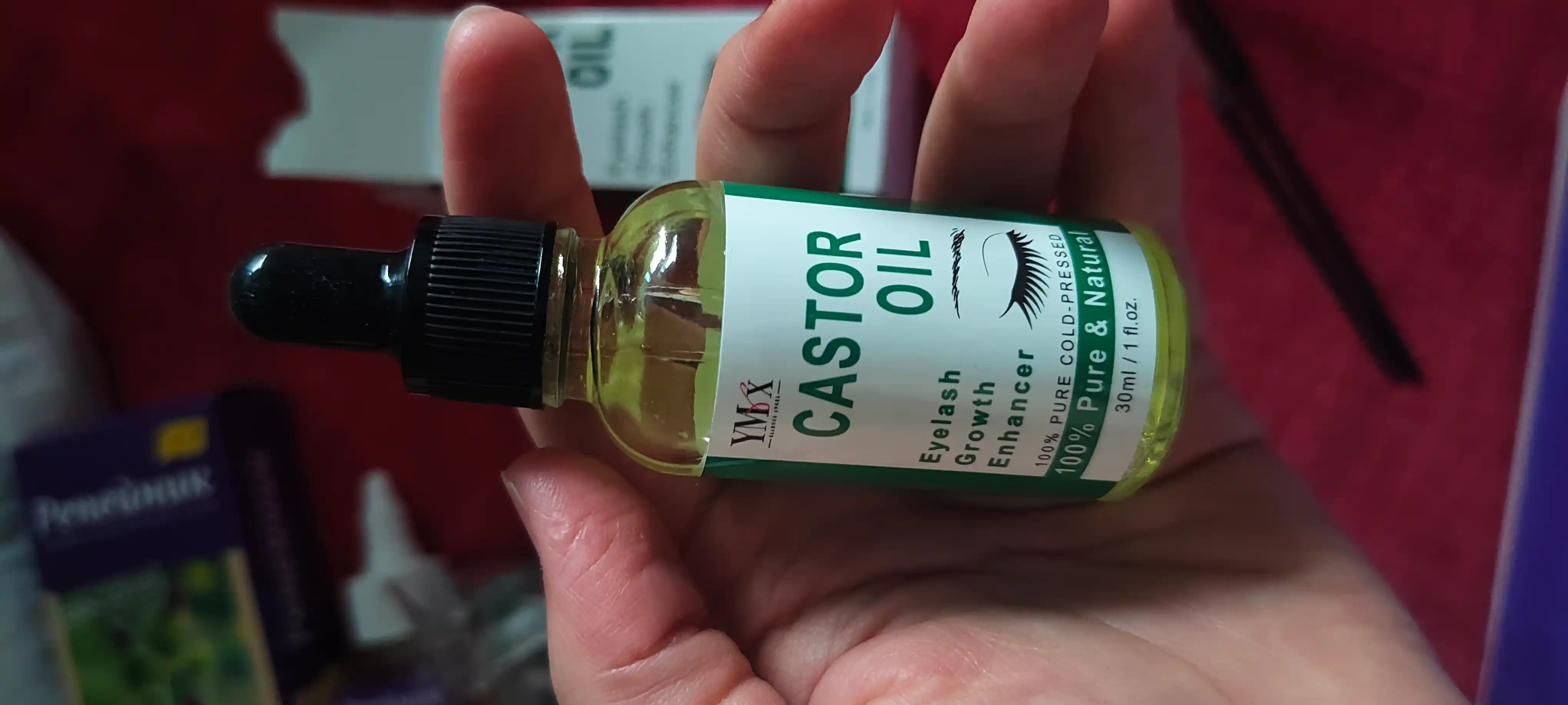 YMX kastor moyi 30 ml — kiprik va qosh uchun kastor yog‘i, qosh va kiprik parvarishi