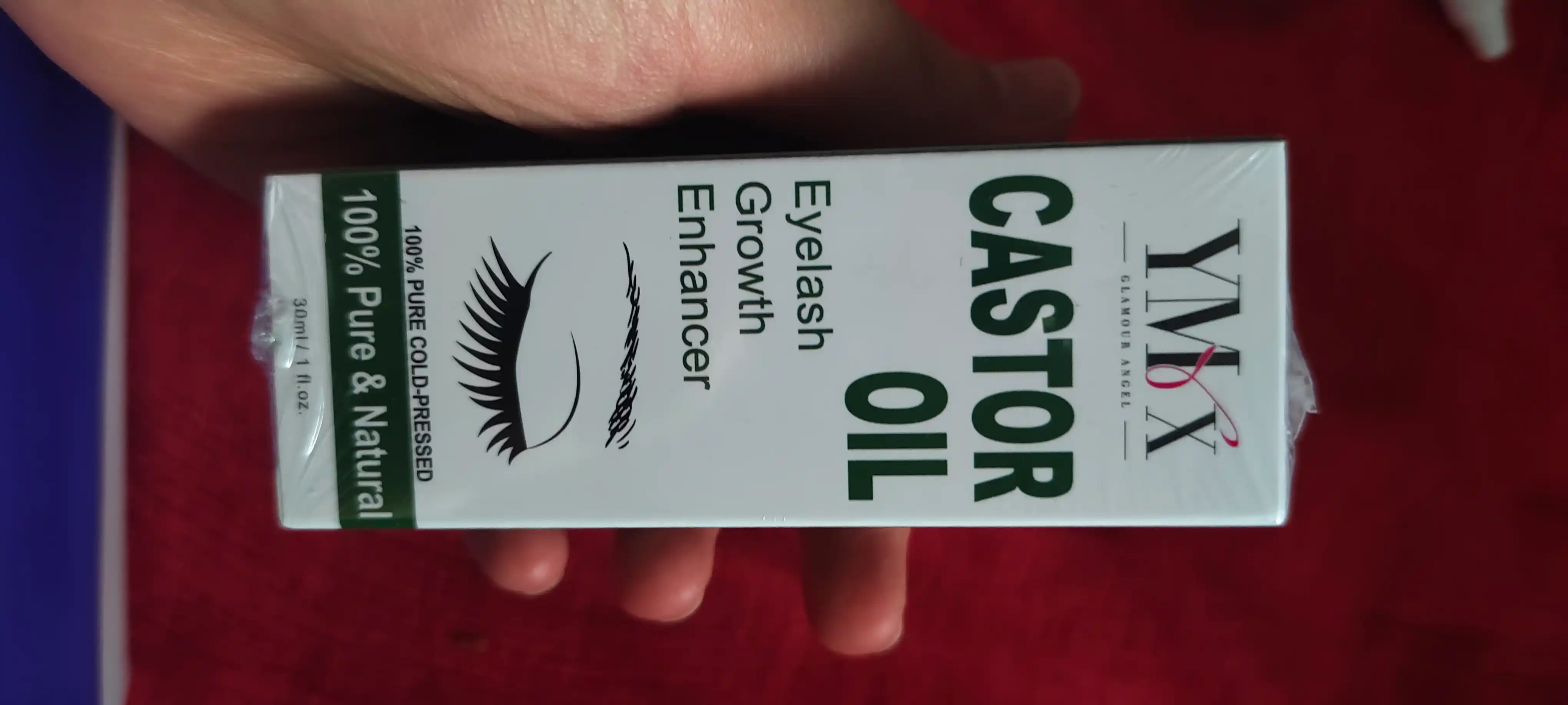 YMX kastor moyi 30 ml — kiprik va qosh uchun kastor yog‘i, qosh va kiprik parvarishi