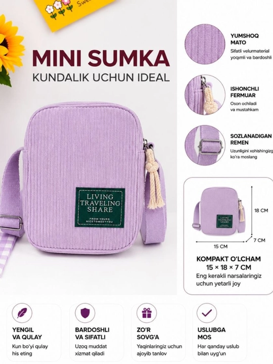 Ayollar va qizlar kichik yelka sumkasi,kross-body sumka