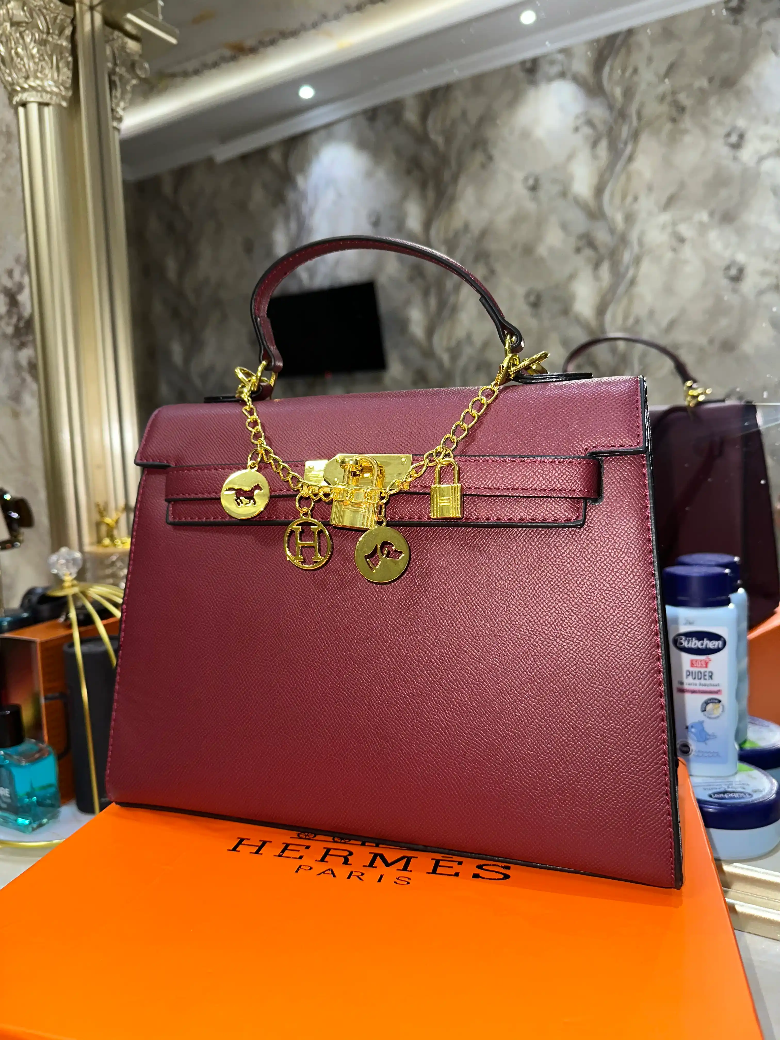 Женская сумка в стиле Hermes, подходящая для повседневного использования