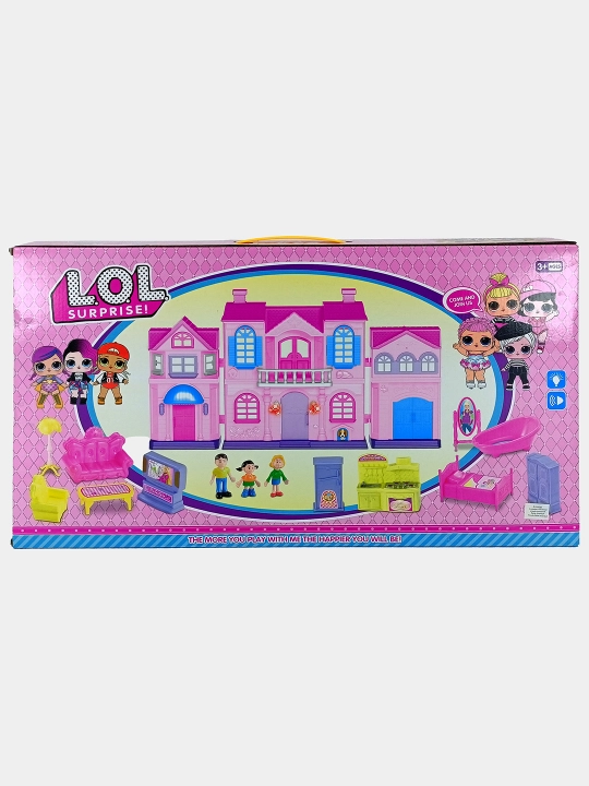 L.O.L. Surprise qo'g'irchoq uyi mebel, chiroq va musiqa bilan