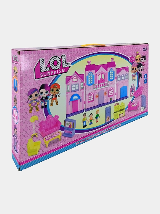 L.O.L. Surprise qo'g'irchoq uyi mebel, chiroq va musiqa bilan