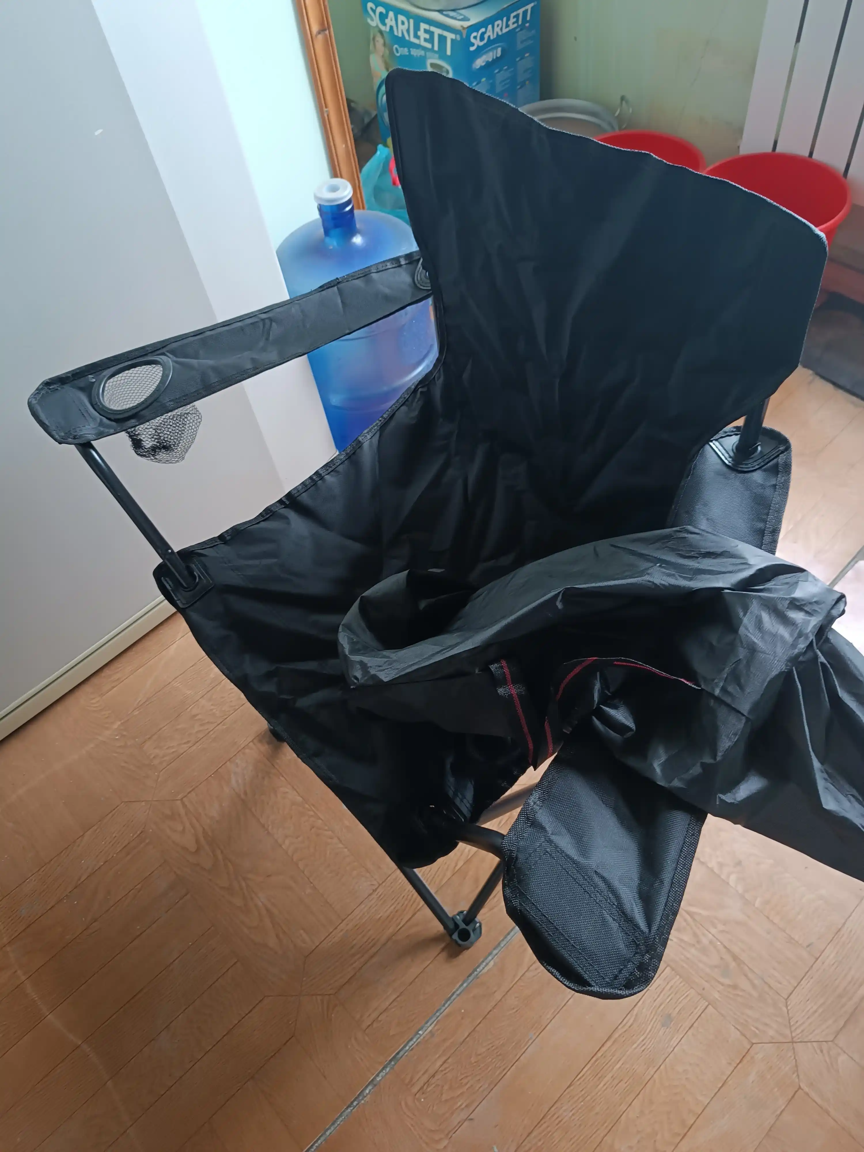 Yig‘ma turistik stul, baliq ovlash va piknik uchun, suyanchiq bilan, 120 kg