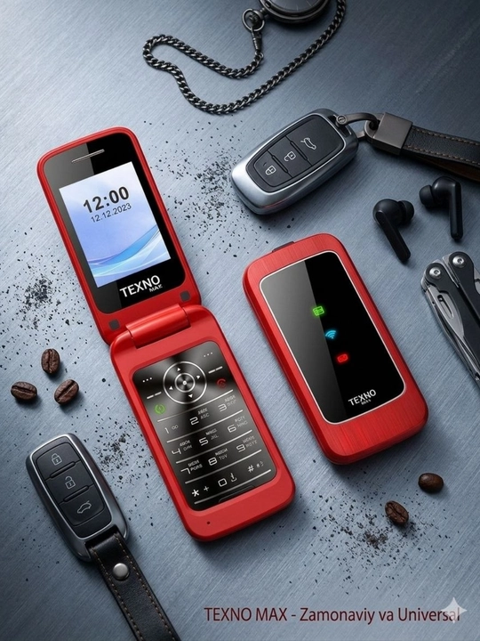 Кнопочный телефон TEXNO MAX 22S, без камеры